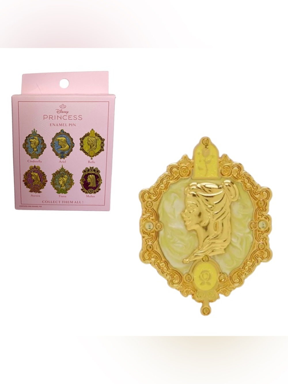 Disney Princess Brooch Blind Box Enamel Pin Belle